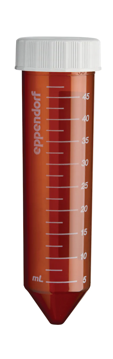 艾本德Eppendorf Conical Tubes, 50 mL, 無菌、無熱原, 無RNase和DNase, 無DNA, 琥珀色（光保護(hù)）, 200 個 (8 包 × 25 個)