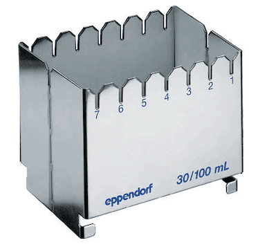 德國(guó)艾本德（Eppendorf）ReservoirRack,用于存放10mL、30mL和100mL試劑槽。最多可以放置7個(gè)試劑槽模塊或試劑槽